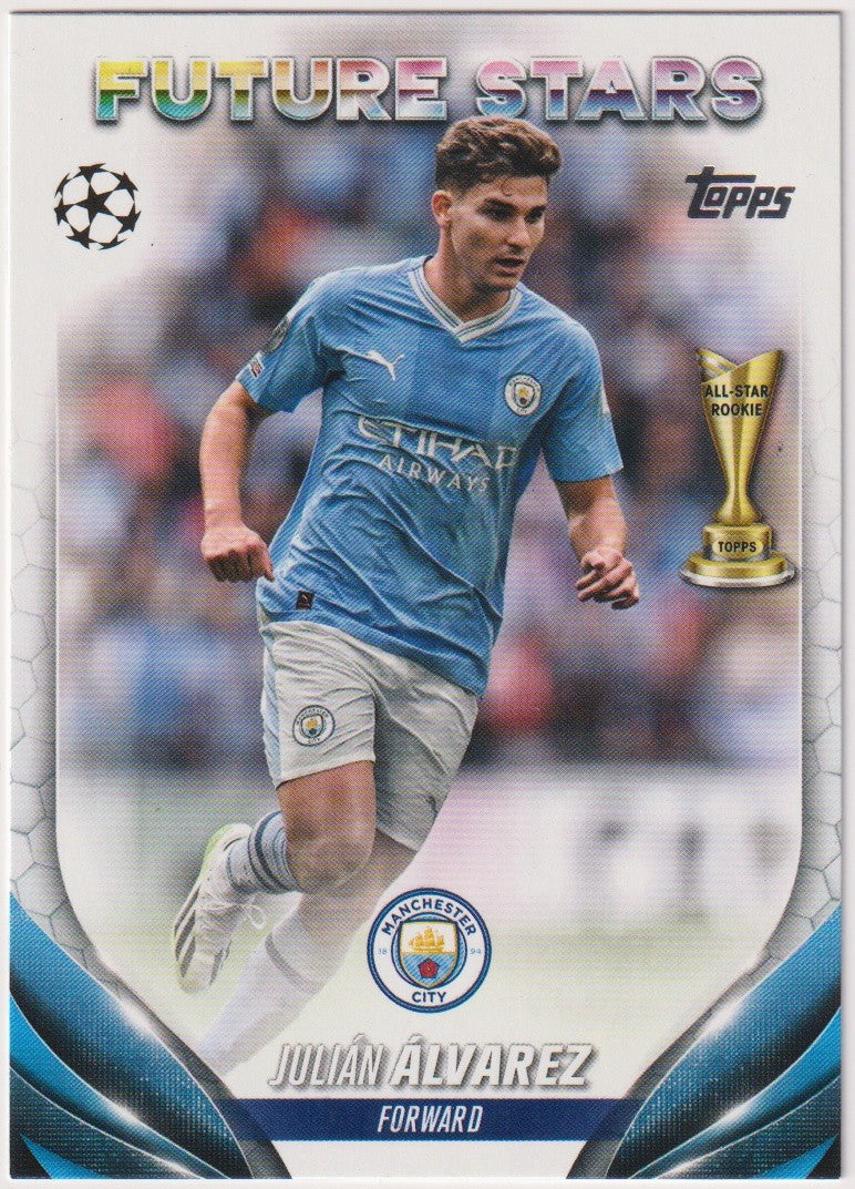 Topps Future Stars 2023-24 Julian Álvarez Rookie Manchester City UEFA – Bild 1