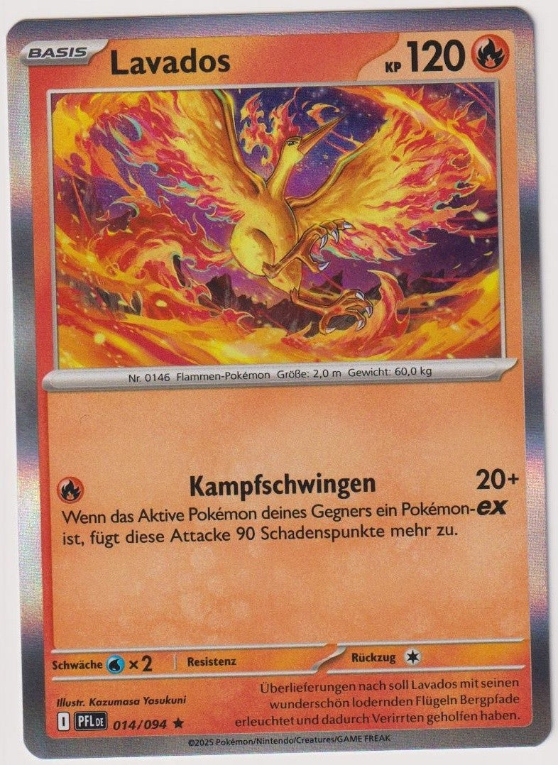 Pokemon TCG Moltres #14/094 Rare (R) Holo Deutsch 2025 – Bild 1