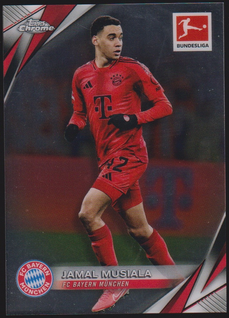 Topps Chrome 2024-25 Jamal Musiala FC Bayern München Parallel Rare – Bild 1