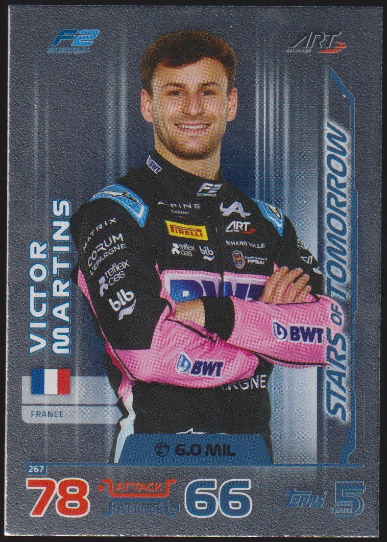 Topps Turbo Attax 2024 Victor Martins Alpine Academy Parallel Rare – Bild 1