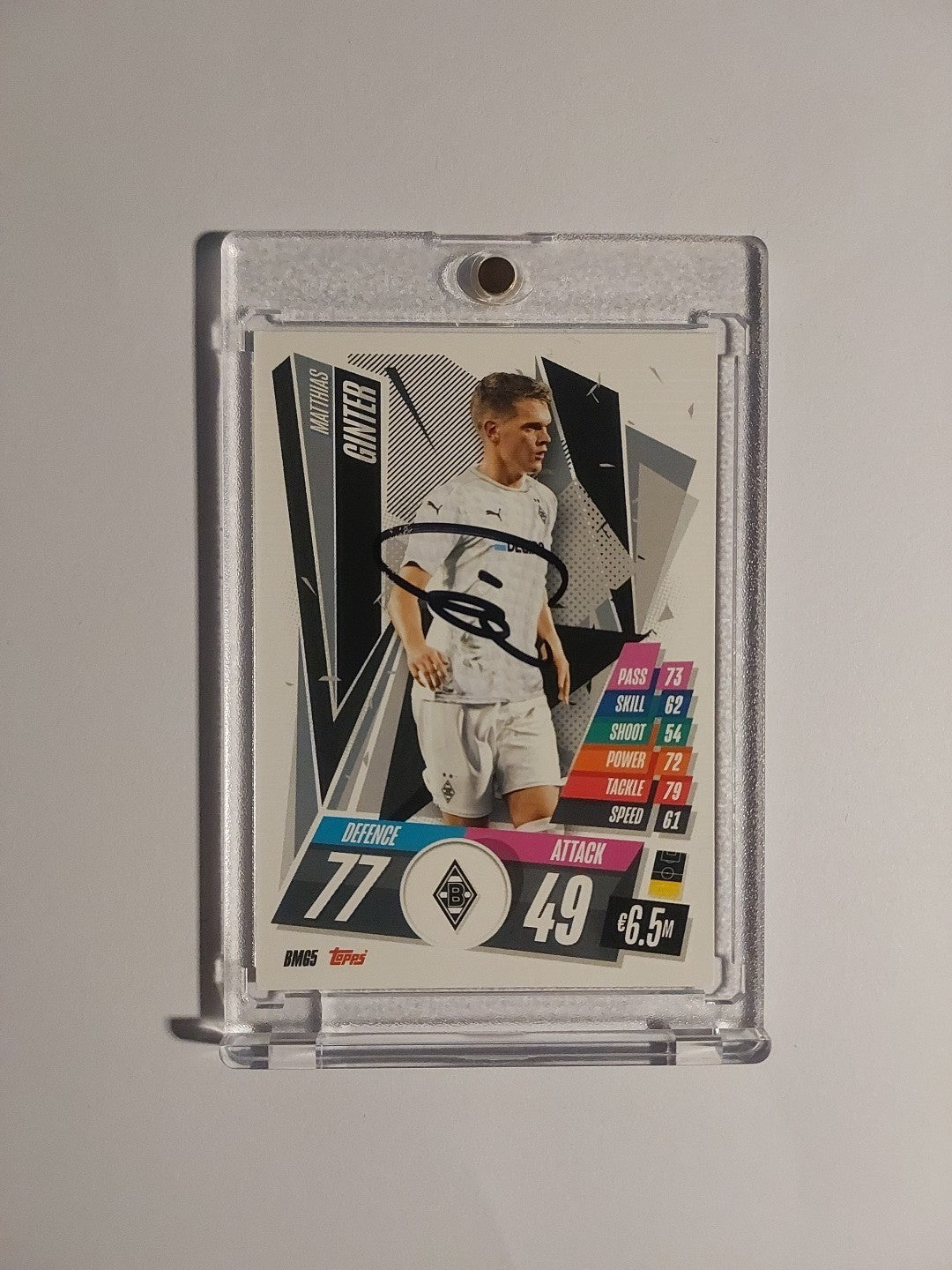 Topps Bundesliga 2022-23 Matthias Ginter On Card Auto Mönchengladbach Parallel – Bild 1