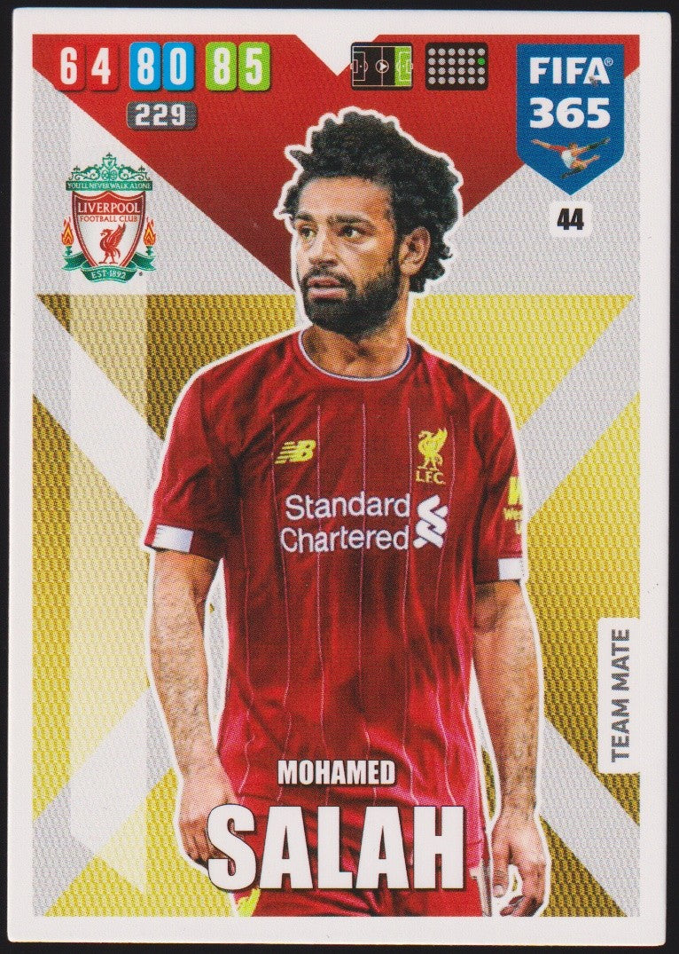 Panini FIFA 365 Mohamed Salah Liverpool FC Adrenalyn XL Parallel Rare Nr. 229 – Bild 1