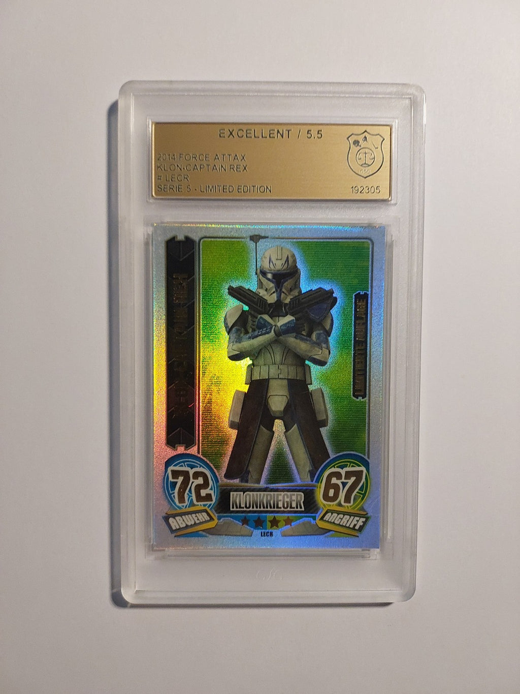 Topps Star Wars 2014 Captain Rex Republik Limited Edition GSG 5.5 = PSA Parallel – Bild 1