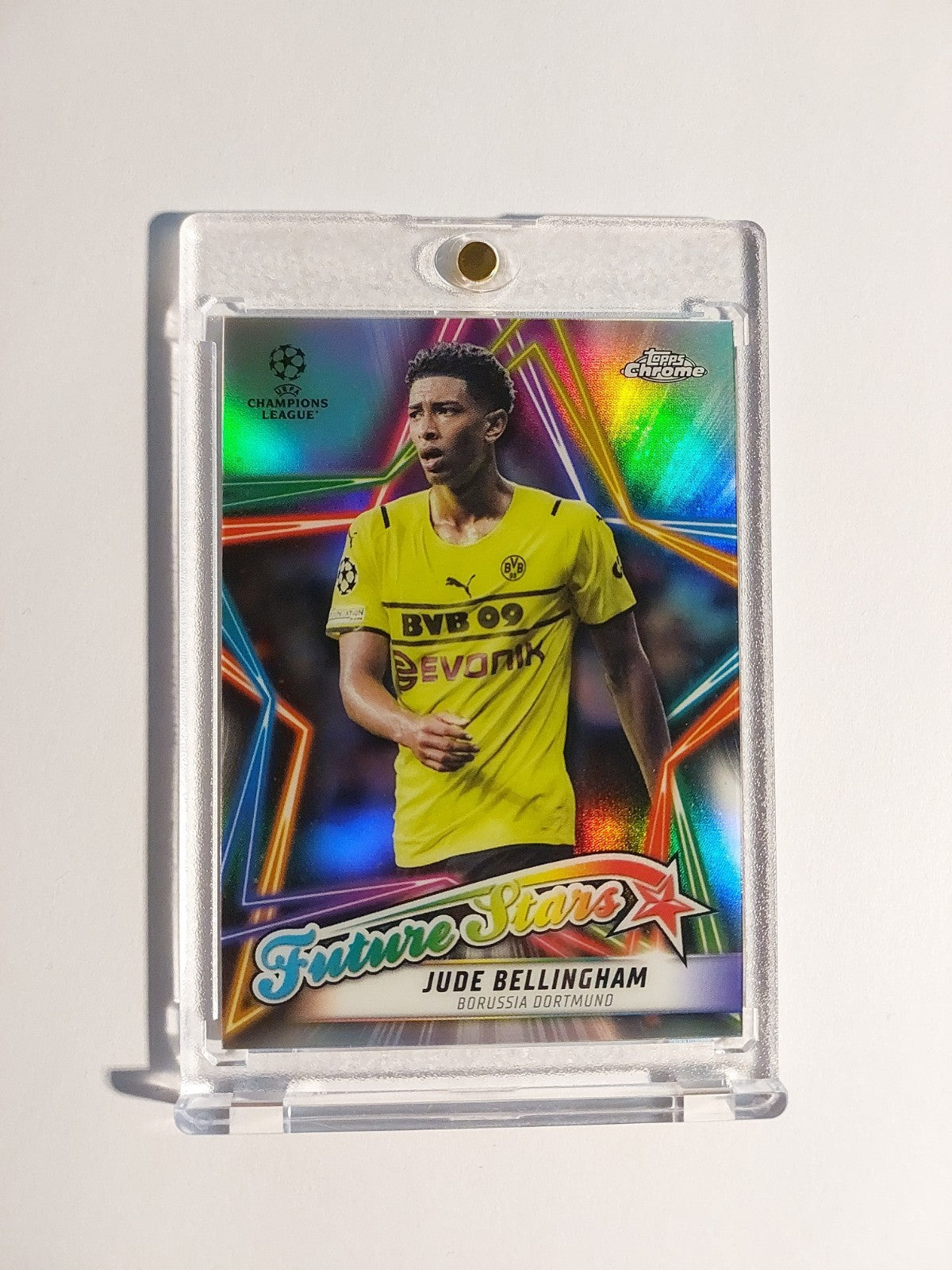 Topps UCC Chrome 2021-22 Jude Bellingham BVB Parallel Future Stars Refractor – Bild 1