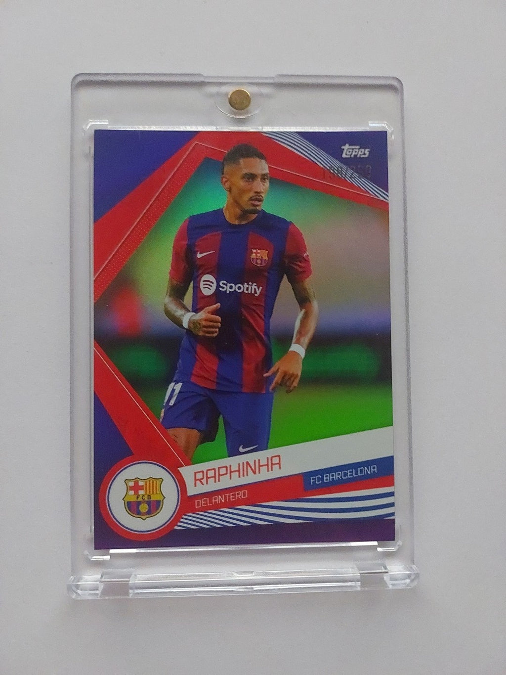 Topps FC Barcelona Fan Set 2023-24 Raphinha Nummeriert 198/299 Parallel – Bild 1