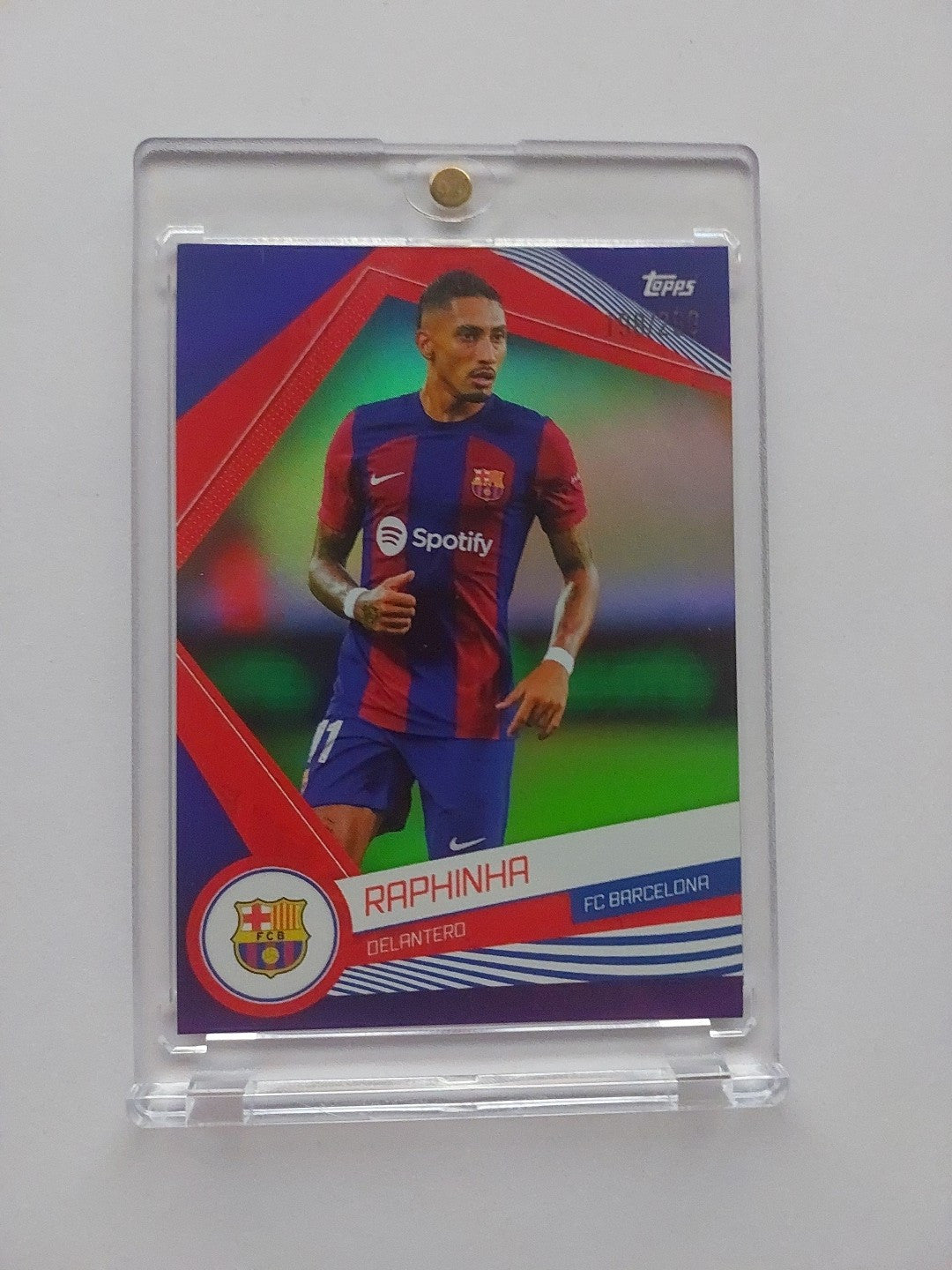 Topps FC Barcelona Fan Set 2023-24 Raphinha Nummeriert 198/299 Parallel – Bild 1