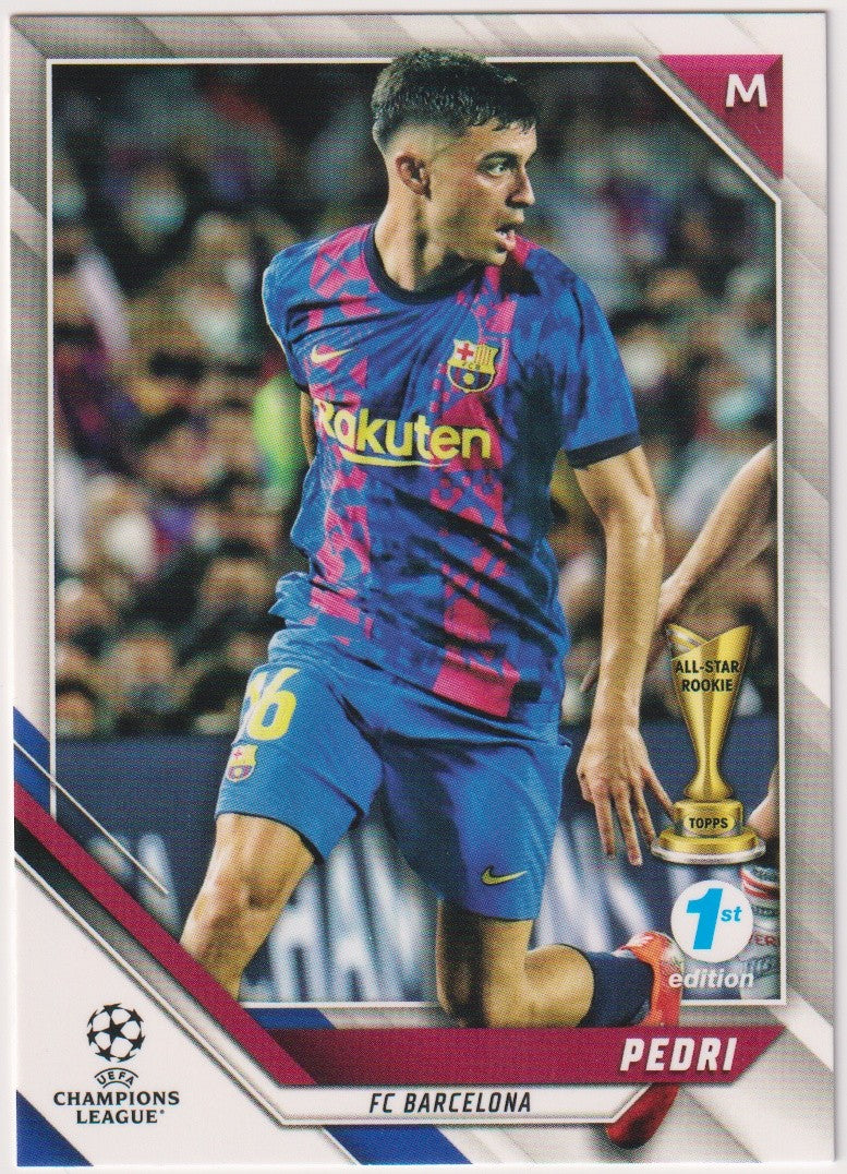 Topps 2020-21 Pedri Rookie FC Barcelona Champions League Parallel Rare 155 – Bild 1