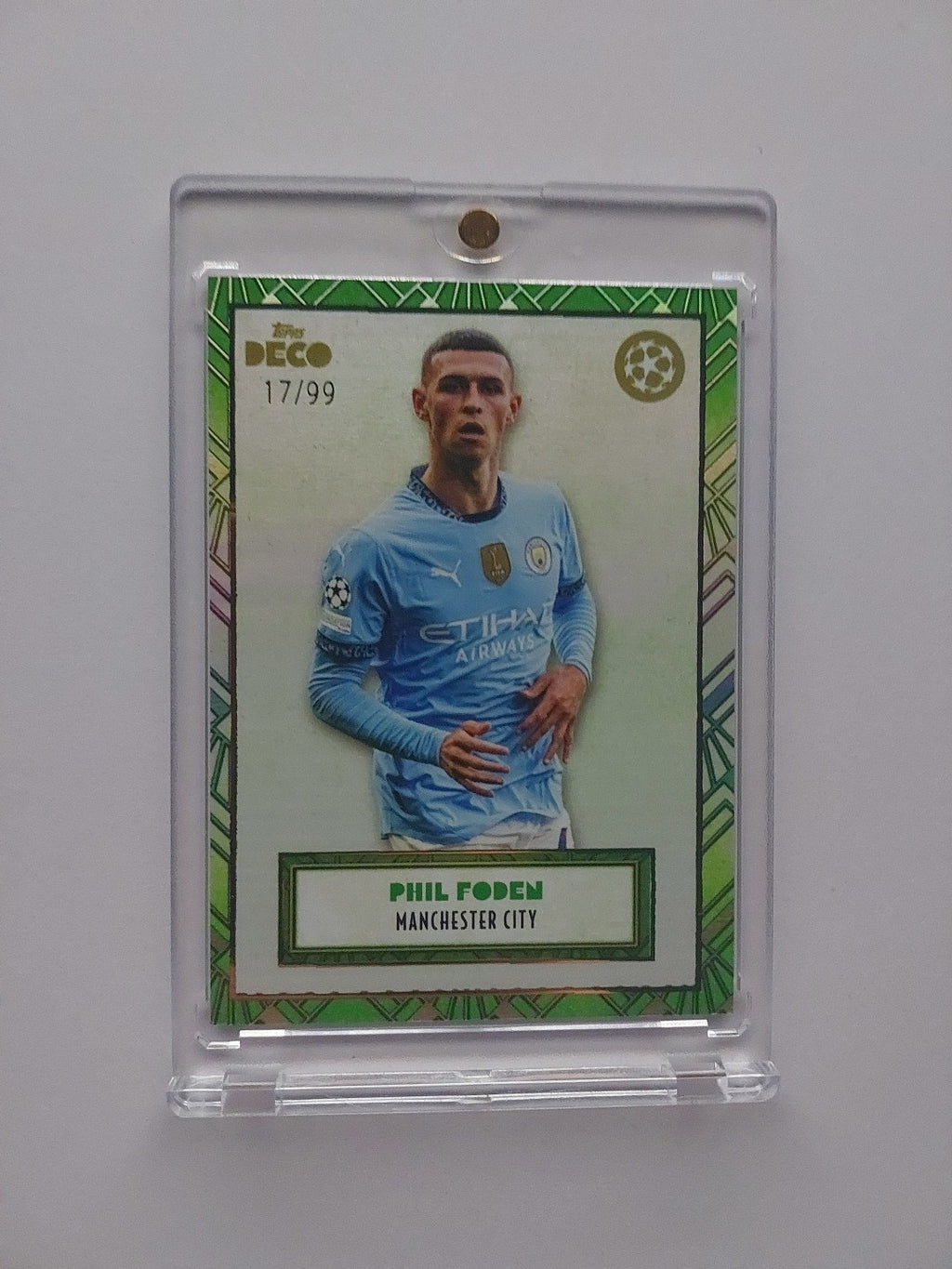 Topps Deco Set 2024/25 Phil Foden Manchester City Nummeriert 17/99 Parallel – Bild 1