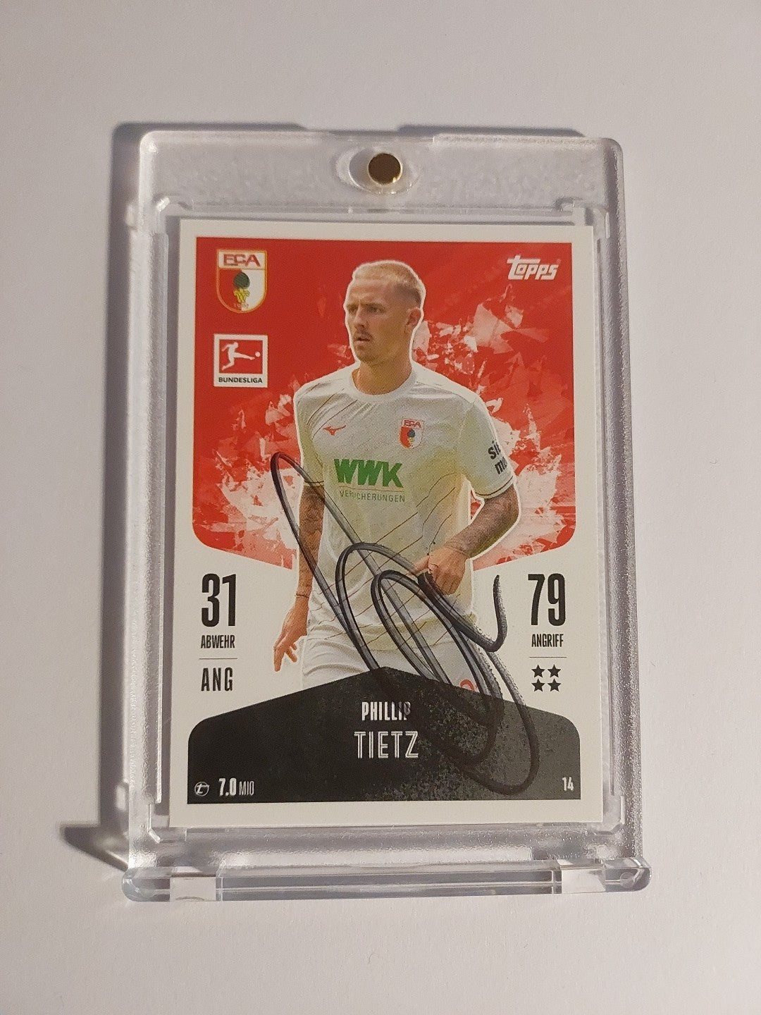Topps Bundesliga 2024-25 Phillip Tietz FC Augsburg (On Card Auto) – Bild 1