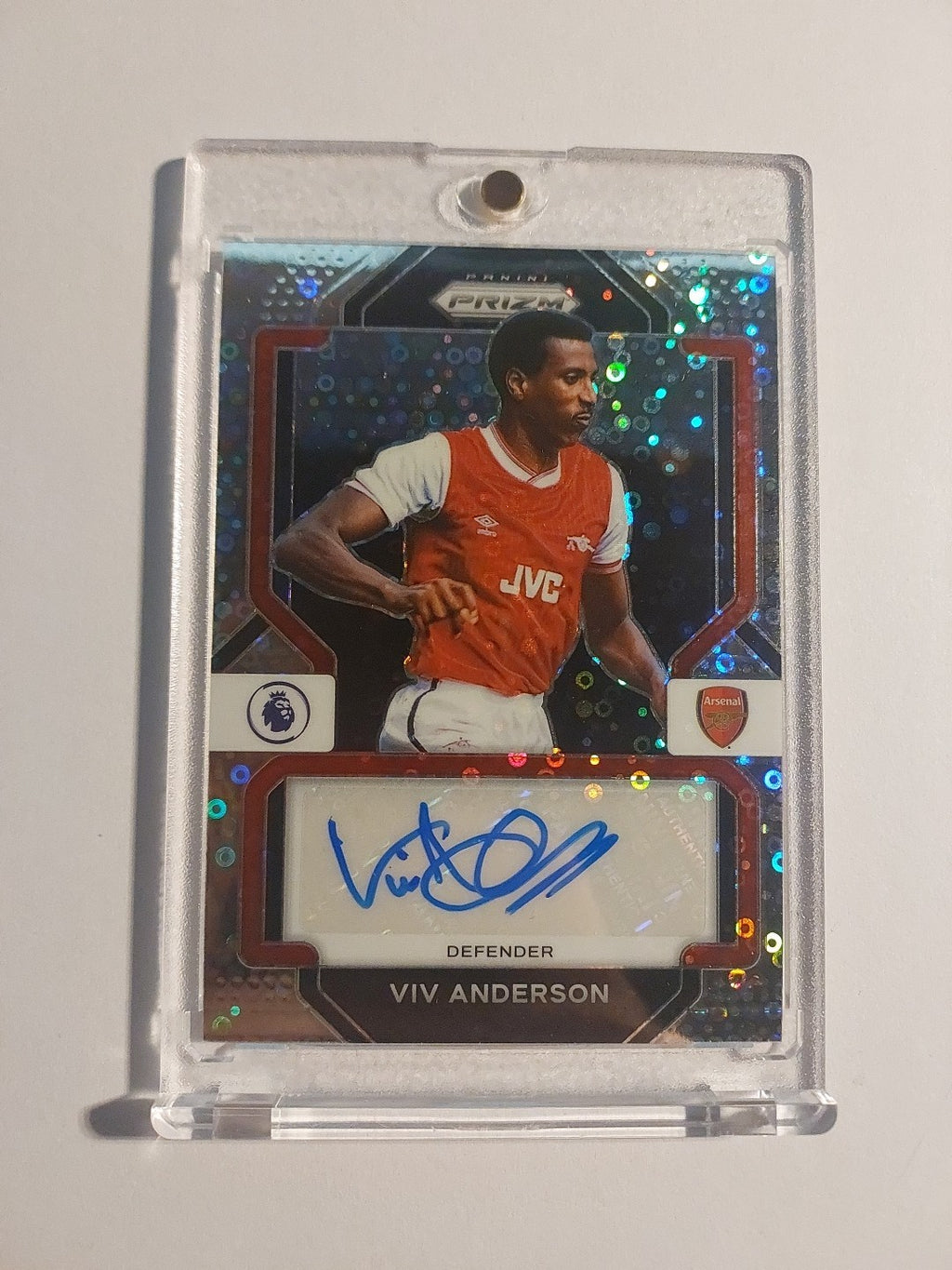 Panini Prizm 2022-23 Viv Anderson Arsenal Auto Refractor Parallel Ultra Rare – Bild 1