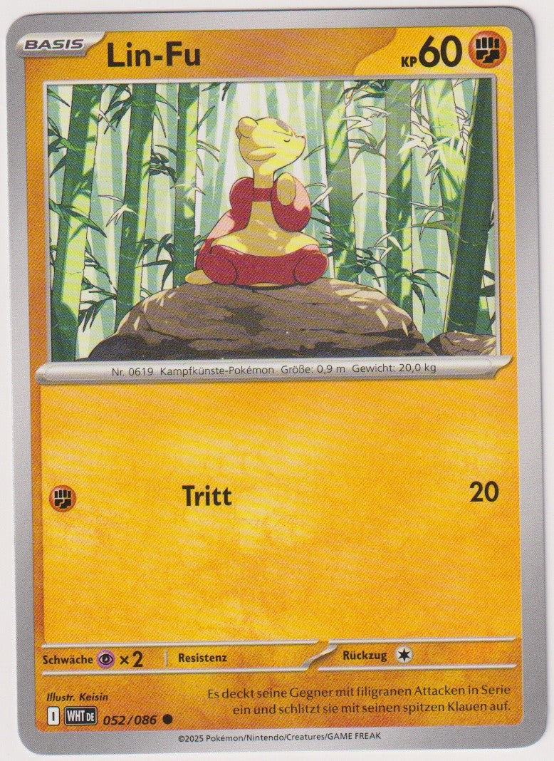 Pokemon TCG Lin-Fu #52/086 Common (C) Deutsch 2025 – Bild 1