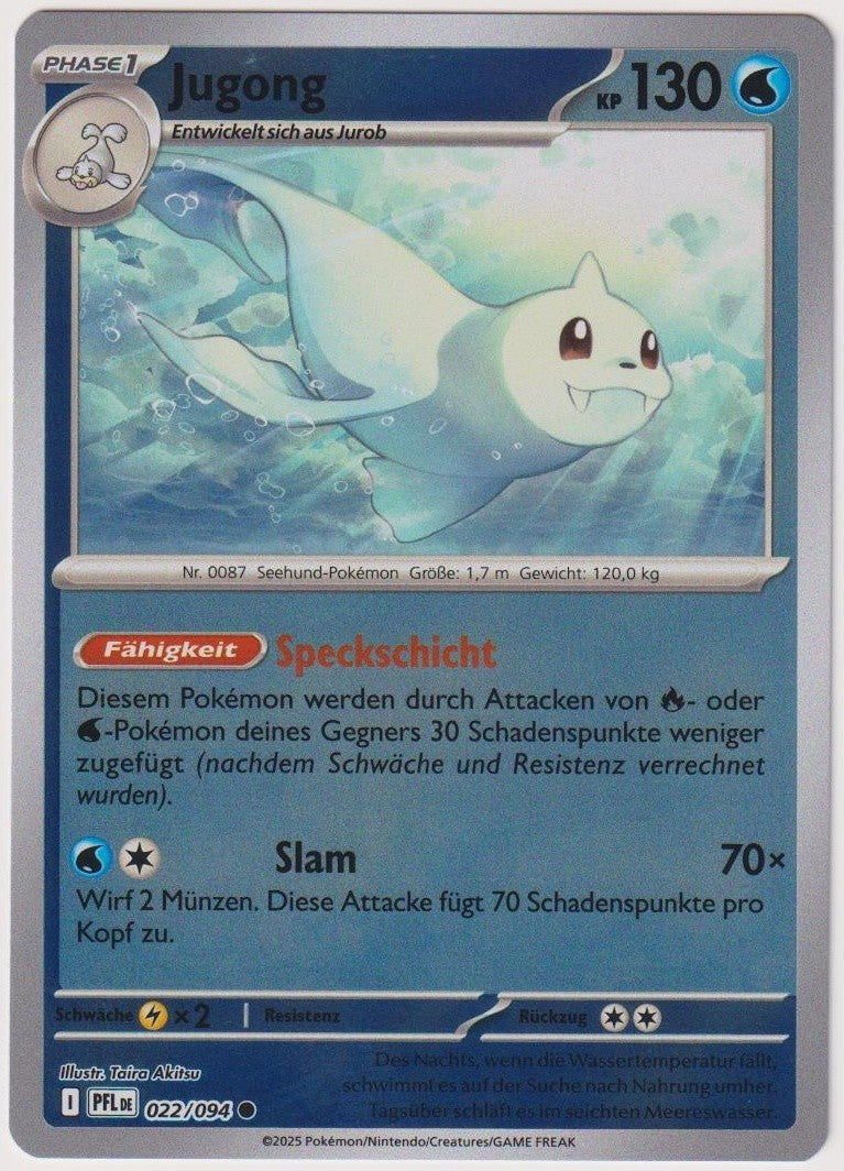 Pokemon TCG Dewgong #22/094 Common (C) Reverse Holo Deutsch 2025 – Bild 1
