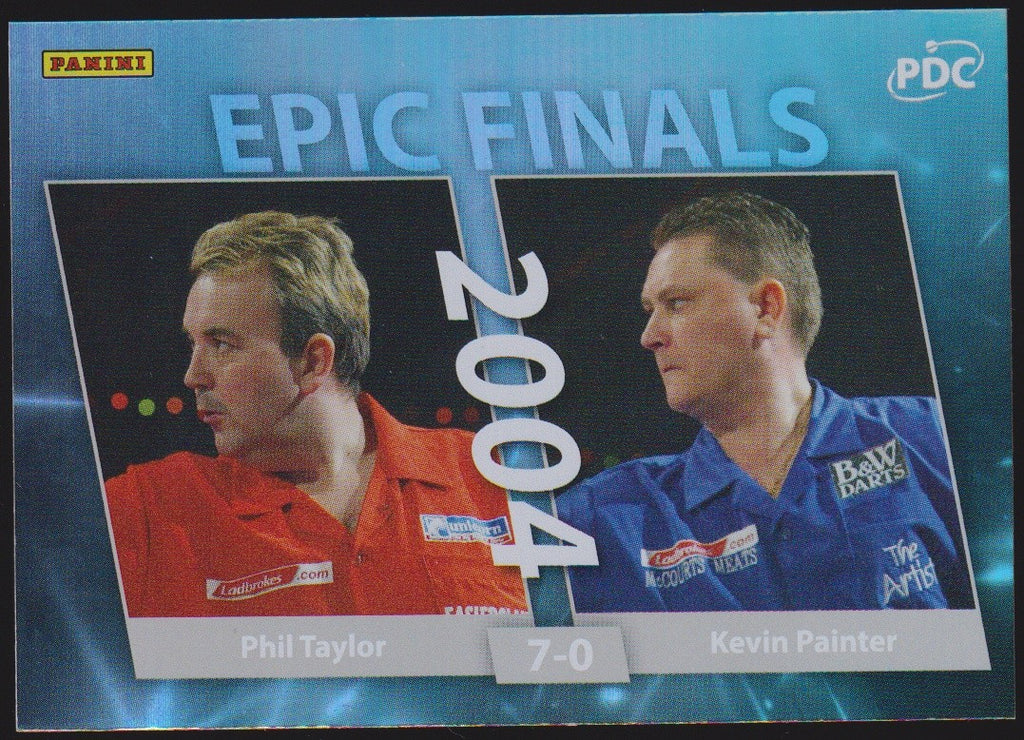 Panini PDC Championship 2026 Phil Taylor & Kevin Painter Refractor Parallel – Bild 1