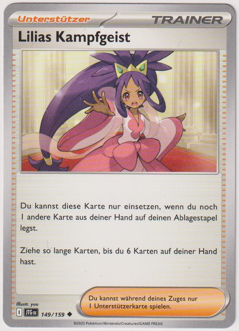 Pokemon TCG Lilias Kampfgeist #149/159 Uncommon (U) Deutsch 2025 – Bild 1