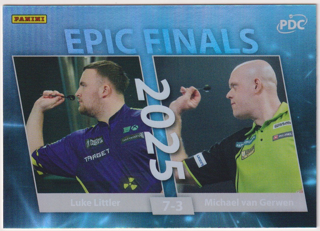 Panini PDC World Championship 2026 Van Gerwen & Littler Refractor Parallel – Bild 1