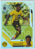 Topps Dortmund 2023-24 Julien Duranville Rookie BVB Parallel Rare Refractor – Bild 1