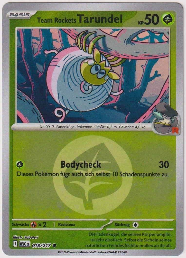 Pokemon TCG Tarountula #18/217 Common (C) Reverse Holo Deutsch 2026 – Bild 1