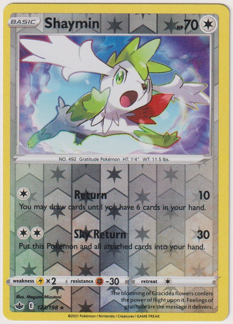 Pokemon TCG Shaymin #123/198 Rare (R) Reverse Holo Englisch 2021 – Bild 1