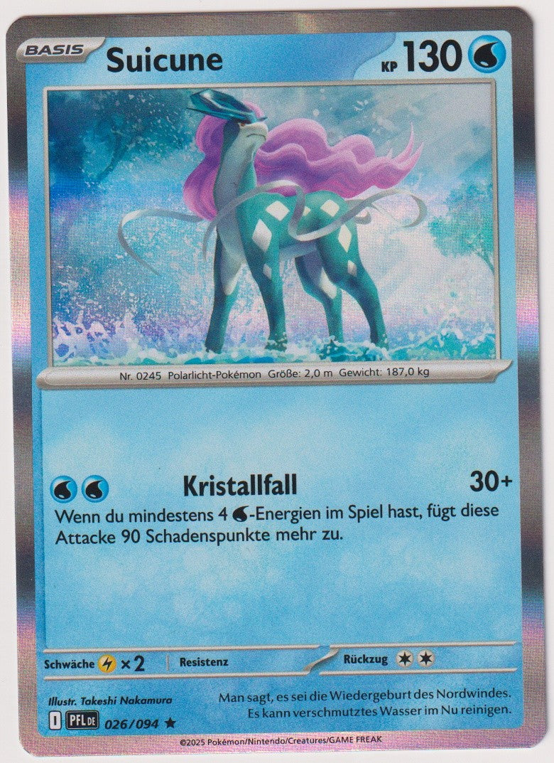 Pokemon TCG Suicune #26/094 Rare (R) Holo Deutsch 2025 – Bild 1