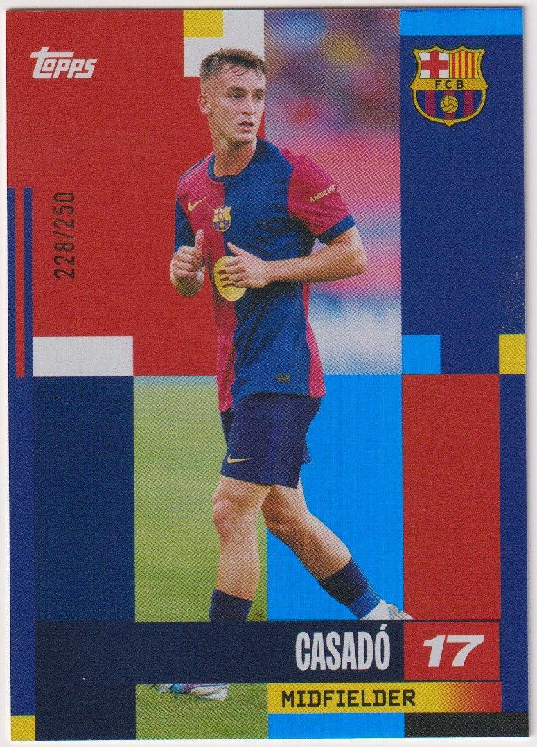 Topps Stadium Club Chrome 2023-24 Casado Rookie FC Barcelona Parallel 228/250 – Bild 1