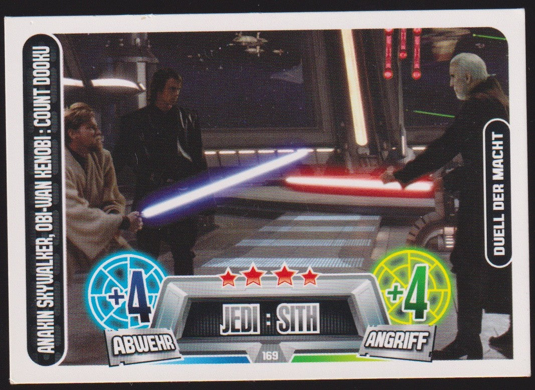 Topps 2013 Anakin Skywalker, Obi-Wan Kenobi: Count Dooku Duell Macht TCG Rare – Bild 1