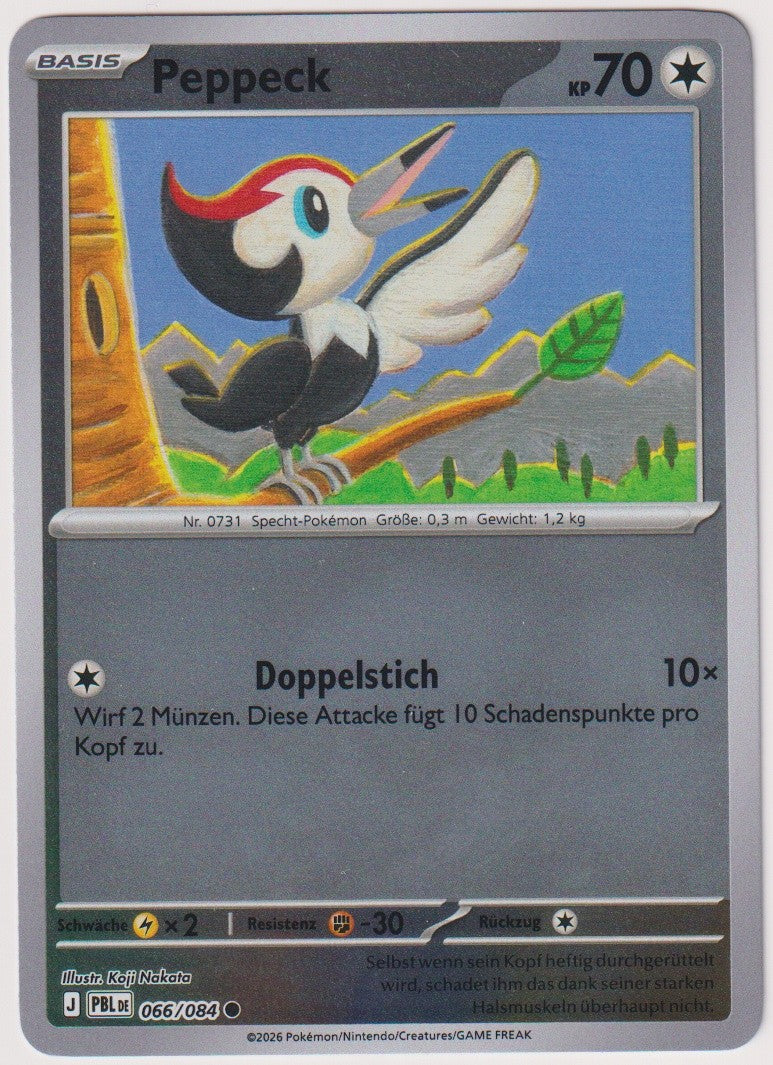 Pokemon TCG Pikipek #66/084 Common (C) Reverse Holo Deutsch 2026 – Bild 1