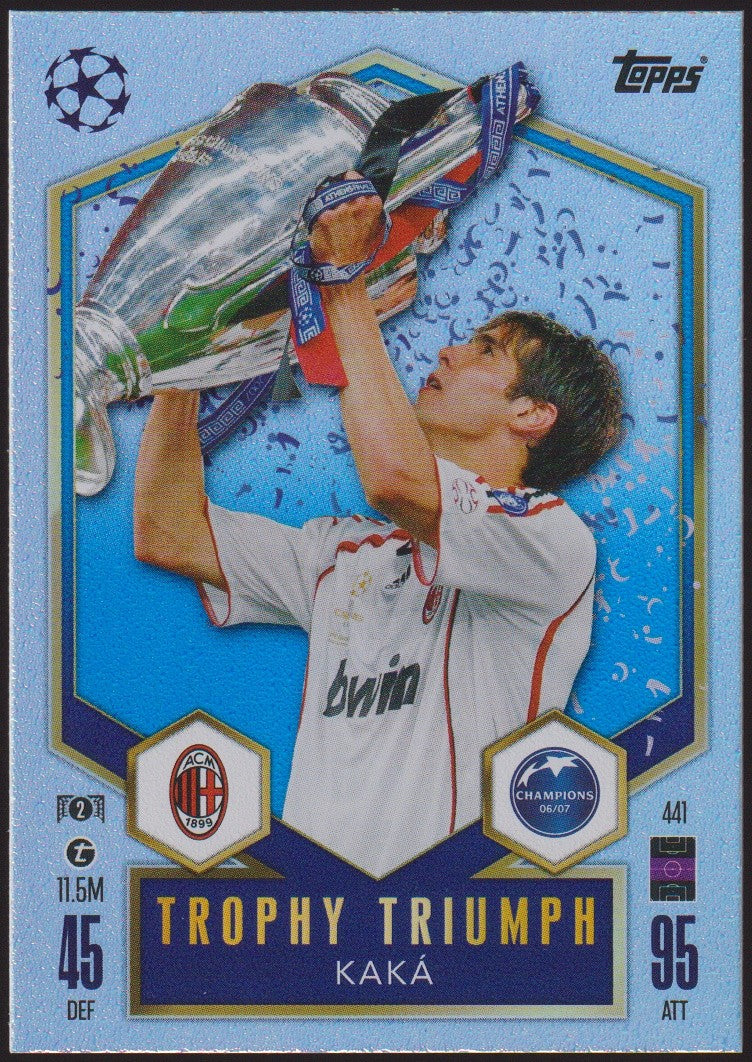 Topps Match Attax 2006-07 Kaká AC Milan UEFA Champions League Parallel Rare – Bild 1