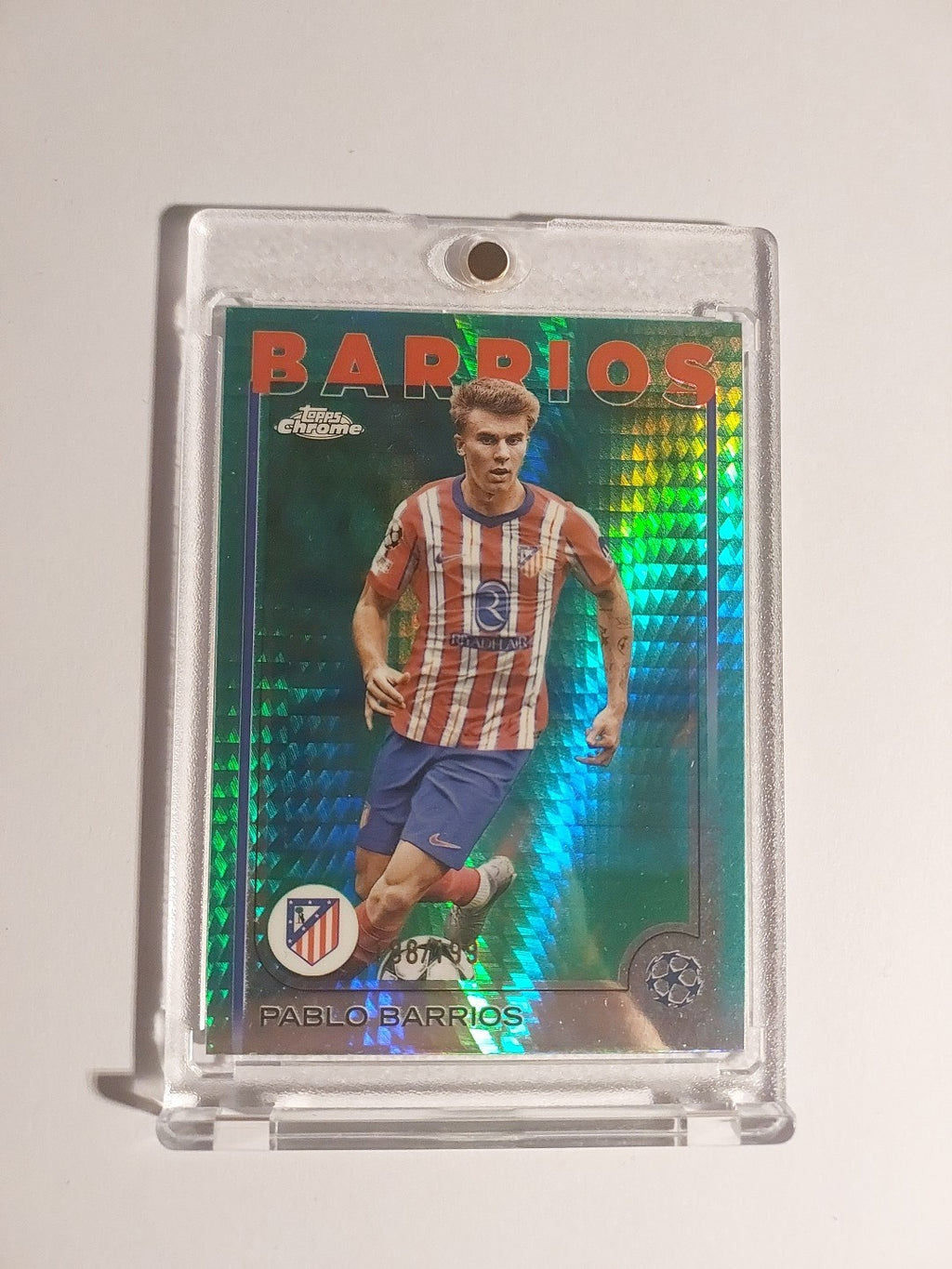 Topps UCC Flagship 2024-25 Pablo Barrios Atletico Madrid Nummeriert 188/199 – Bild 1