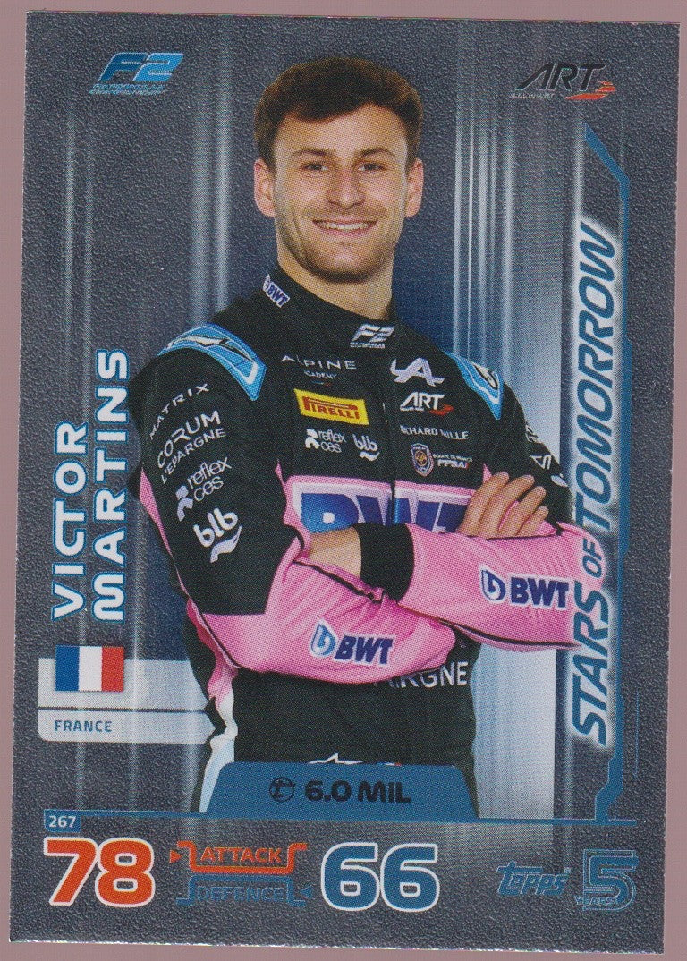 Topps FIA Formula 2 2024 Victor Martins ART Grand Prix Turbo Attax Parallel – Bild 1