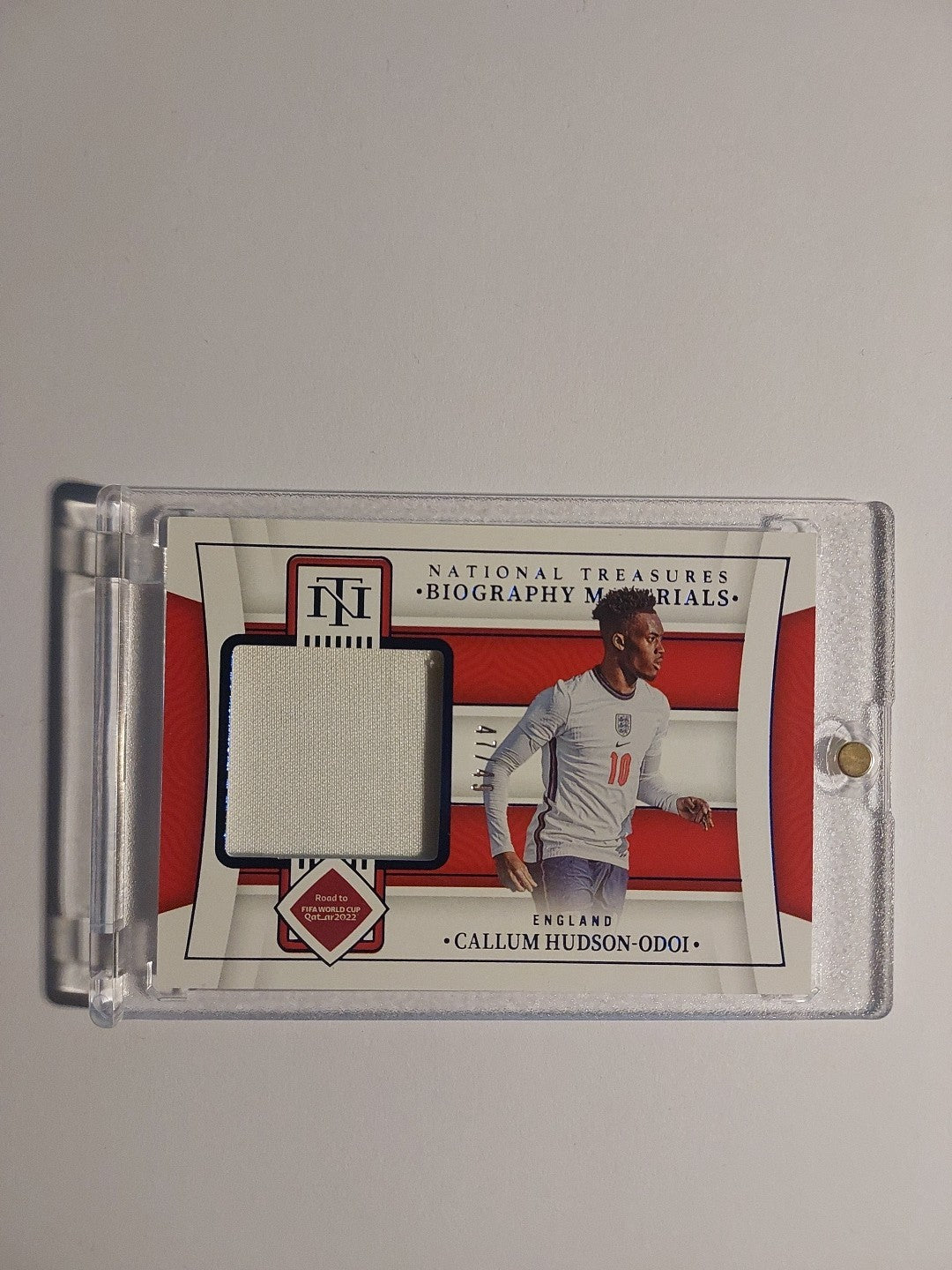 Panini NT 2022 Callum Hudson-Odoi England Patch Relic Parallel 47/49 Ultra Rare – Bild 1