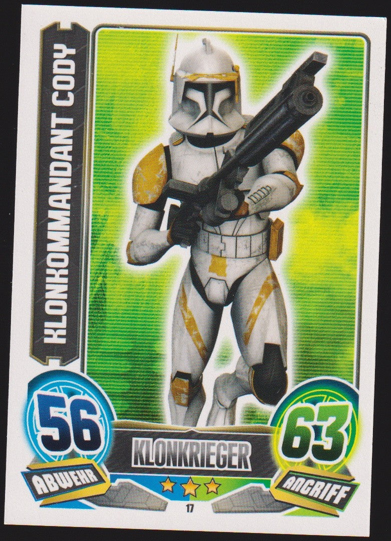 Topps Star Wars 2015 Klonkommandant Cody Republik Die Klonkrieger TCG Rare – Bild 1