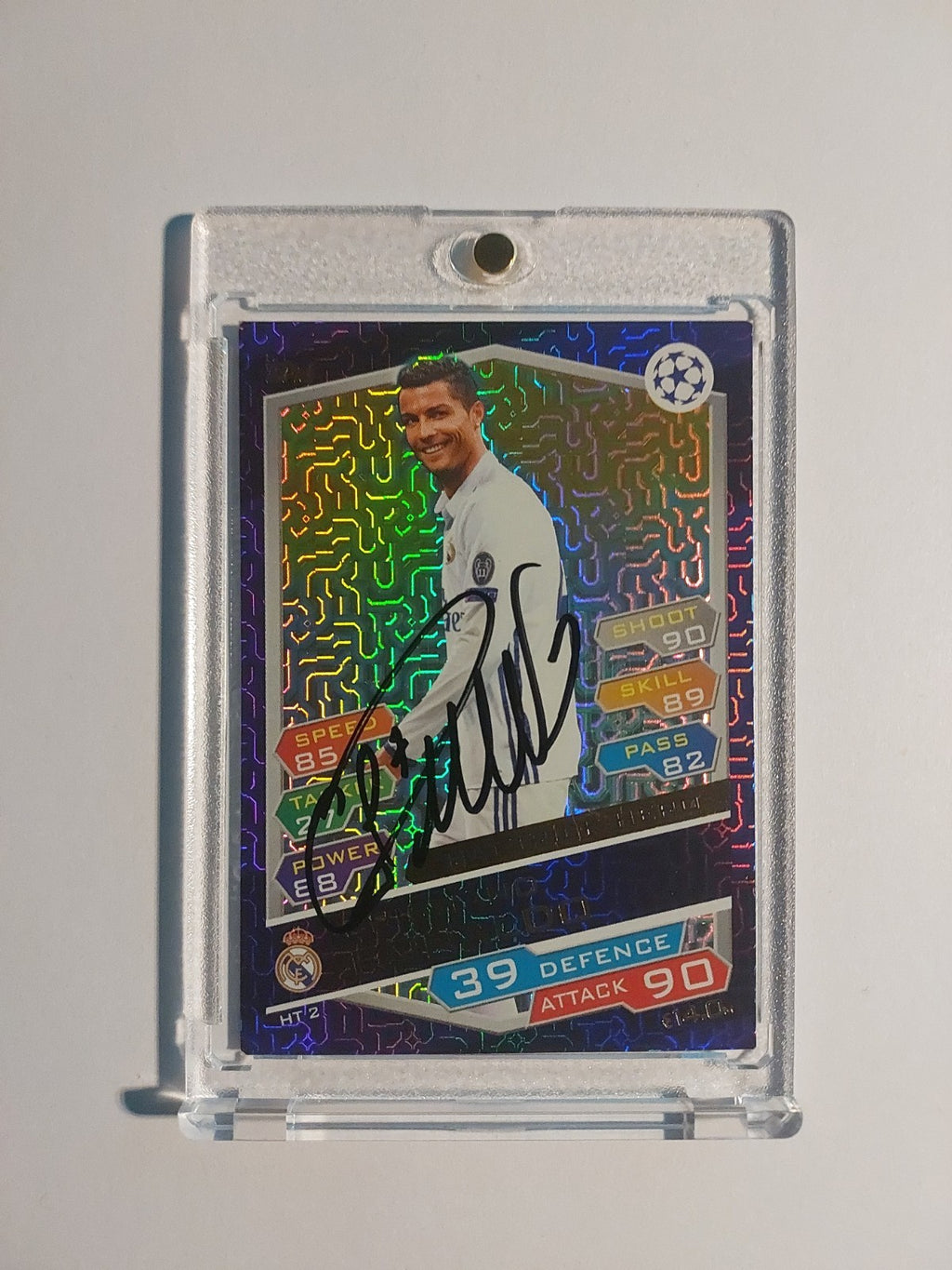 Topps UCC 2017-18 Cristiano Ronaldo On Card Auto Real Madrid Parallel Ebay 1/1 – Bild 1