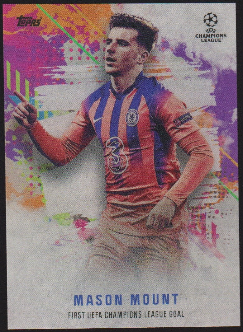 Topps UEFA Champions League 2023-24 Mason Mount Chelsea FC First Goal Parallel – Bild 1