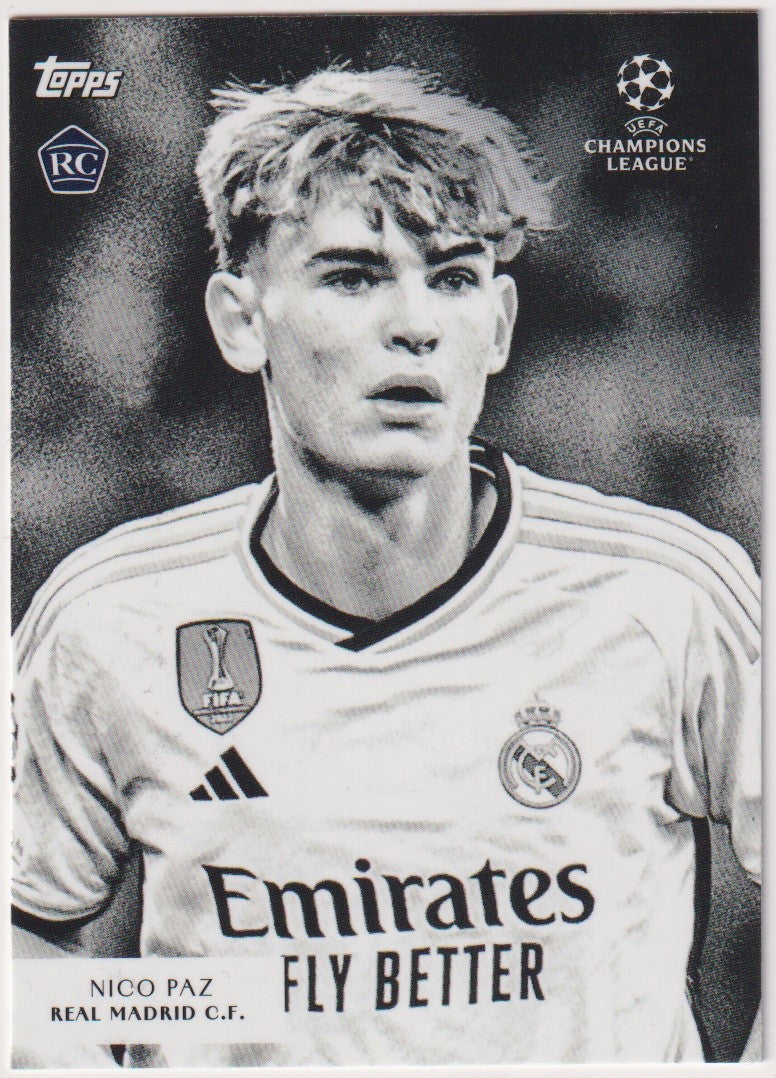 Topps Simplicidad 2024-25 Nico Paz Rookie Real Madrid C.F. Parallel Rare – Bild 1