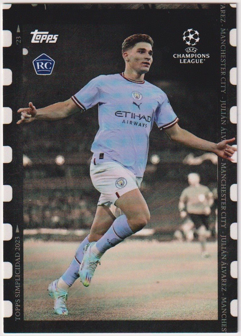 Topps Demand 2022-23 Julian Alvarez Manchester Rookie City Simplicidad Parallel – Bild 1