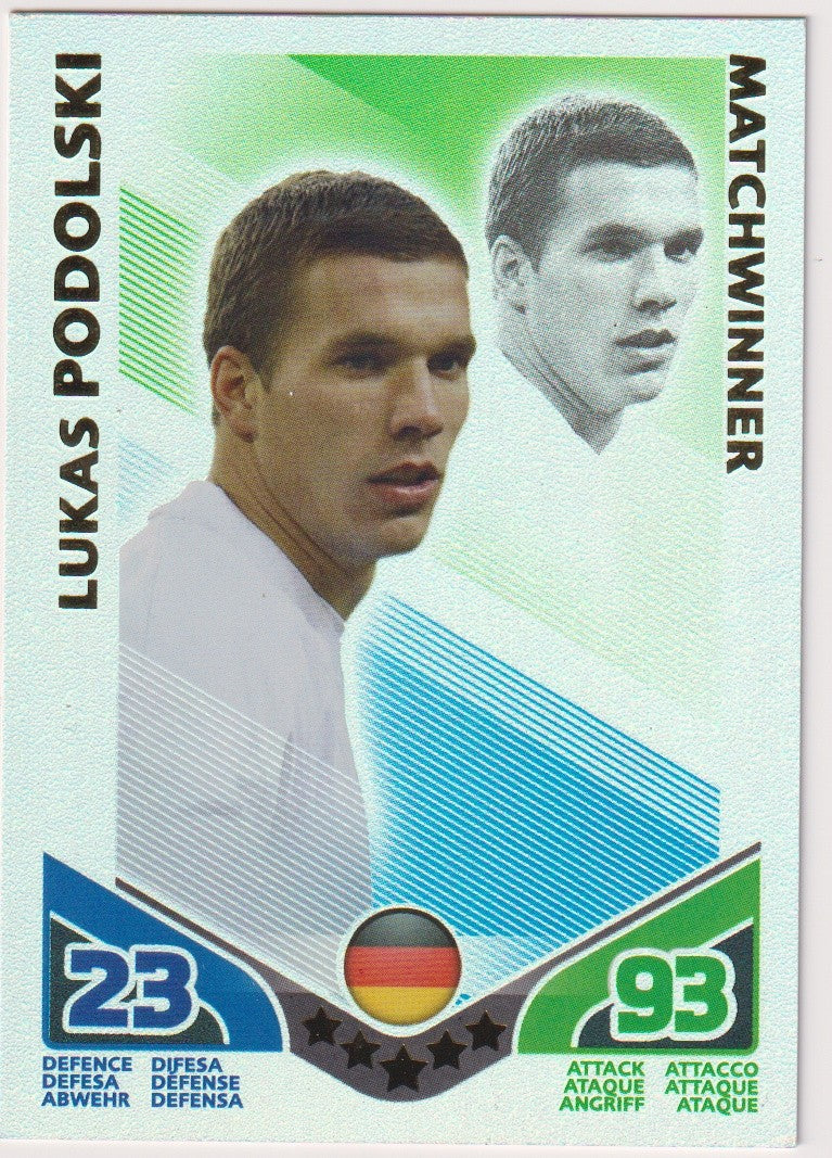 Topps Match Attax Lukas Podolski Deutschland Parallel Rare – Bild 1