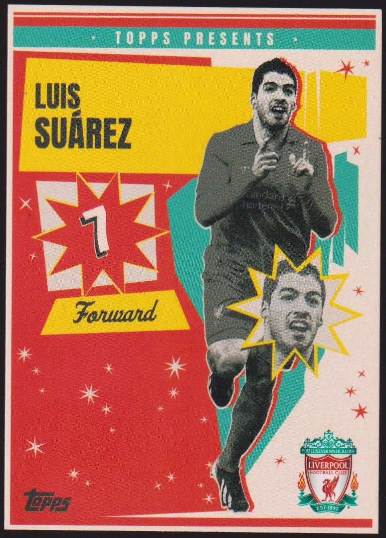 Topps Official 2023-24 Luis Suárez Liverpool FC You'll Never Walk Alone Parallel – Bild 1