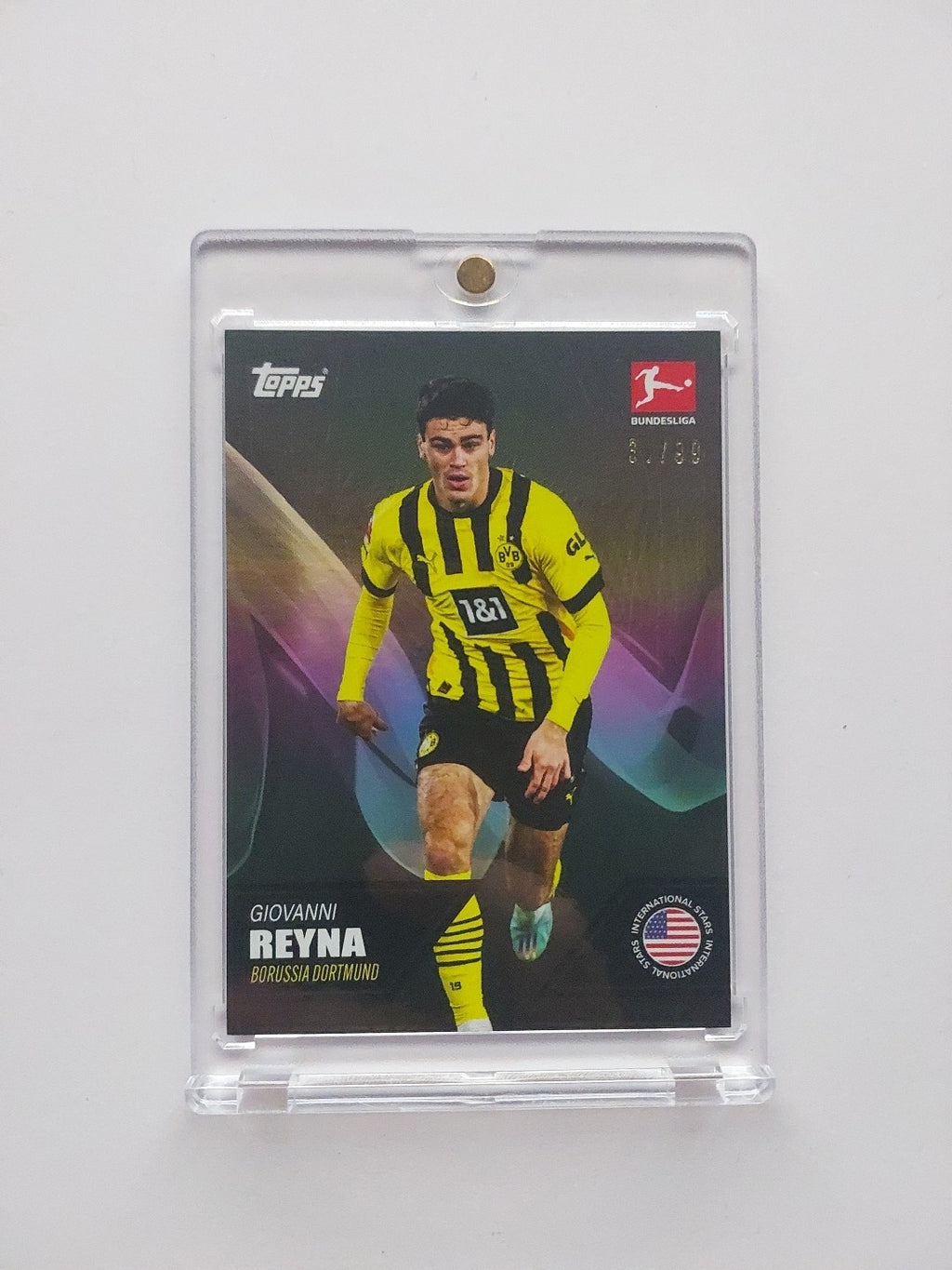 Topps Bundesliga 2022-23 Giovanni Reyna Borussia Dortmund (Parallel: 31/99) – Bild 1