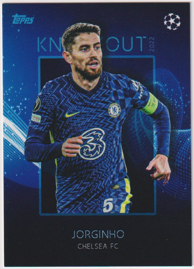 Topps Knockout 2021-22 Jorginho Chelsea FC UEFA Champions League Parallel Rare – Bild 1