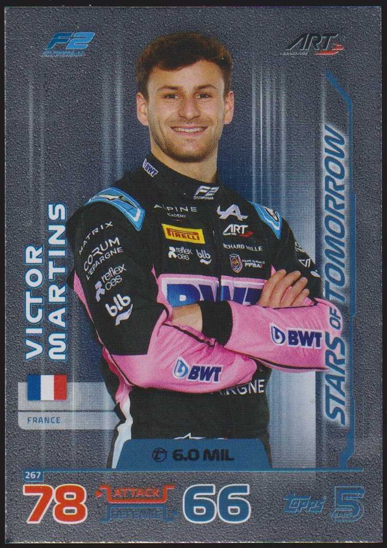 Topps Turbo Attax 2024 Victor Martins Alpine Academy Parallel Rare – Bild 1
