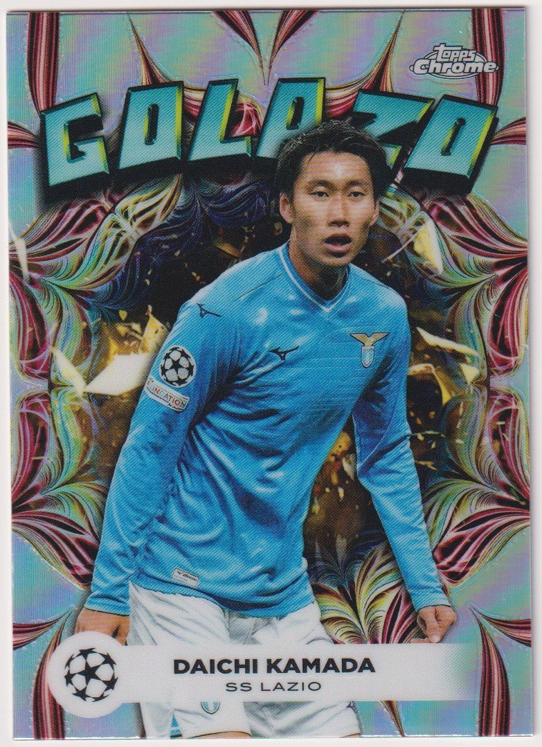 Topps Chrome 2023-24 Daichi Kamada SS Lazio Parallel Rare Nr. GL-13 – Bild 1