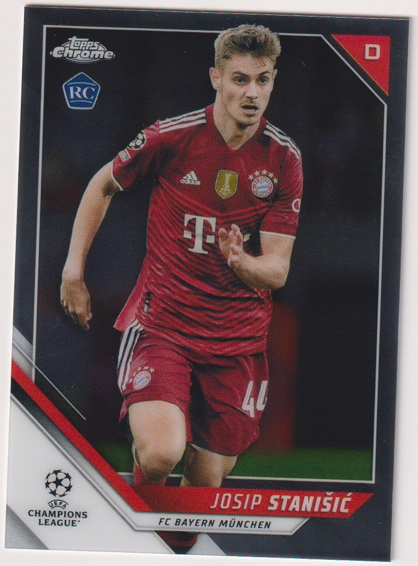 Topps Champions League 2021-22 Josip Stanisic Rookie FC Bayern München Parallel – Bild 1