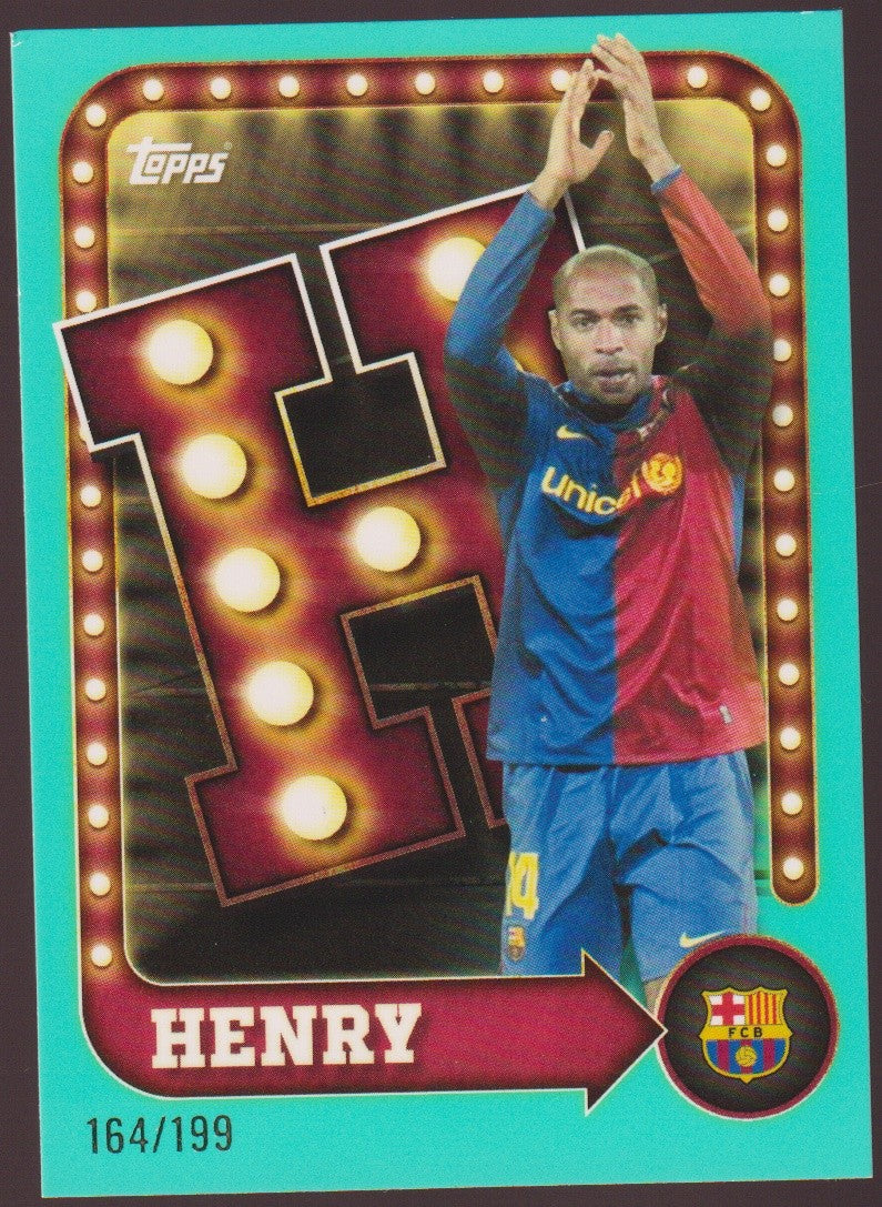 Topps 2025-26 Thiery Henry FC Barcelona Parallel 164/199 Rare – Bild 1