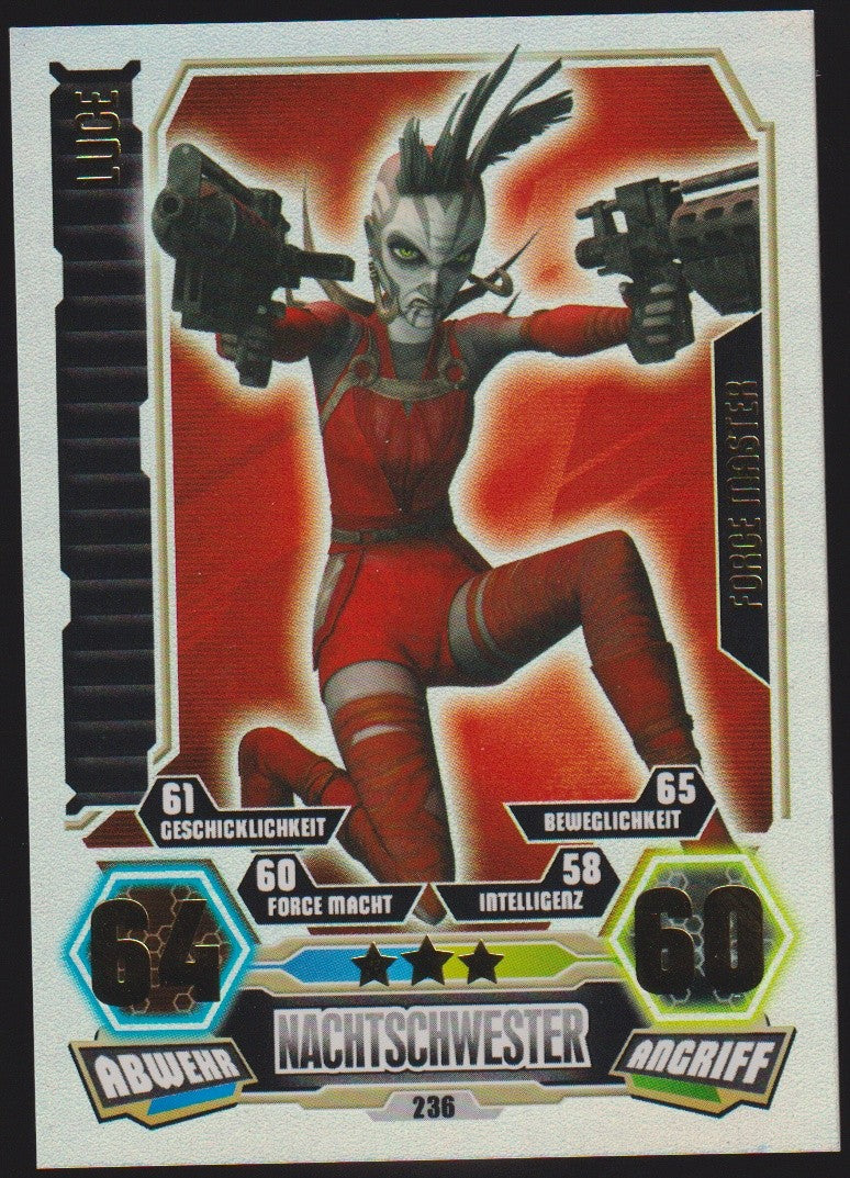 Topps Star Wars 2012 Luce Separatist Nachtschwester TCG Rare #236 – Bild 1