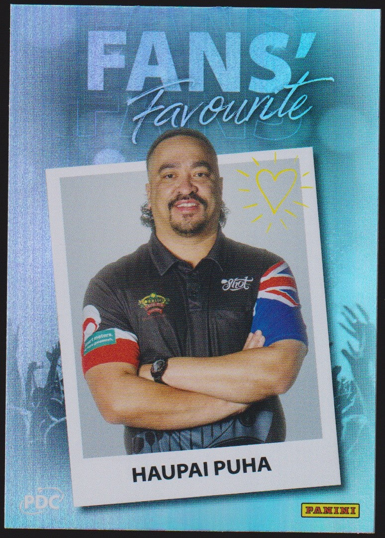 Panini PDC World Championship 2026 Haupai Puha Refractor Parallel – Bild 1