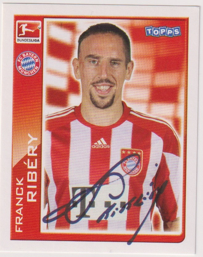 Topps Franck Ribéry Printed Auto FC Bayern München Parallel Rare 312 – Bild 1