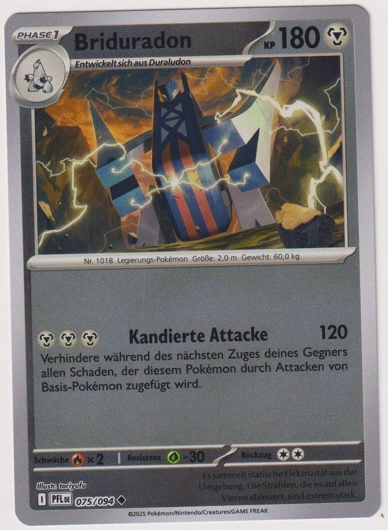 Pokemon TCG Archaludon #75/094 Uncommon (U) Reverse Holo Deutsch 2025 – Bild 1