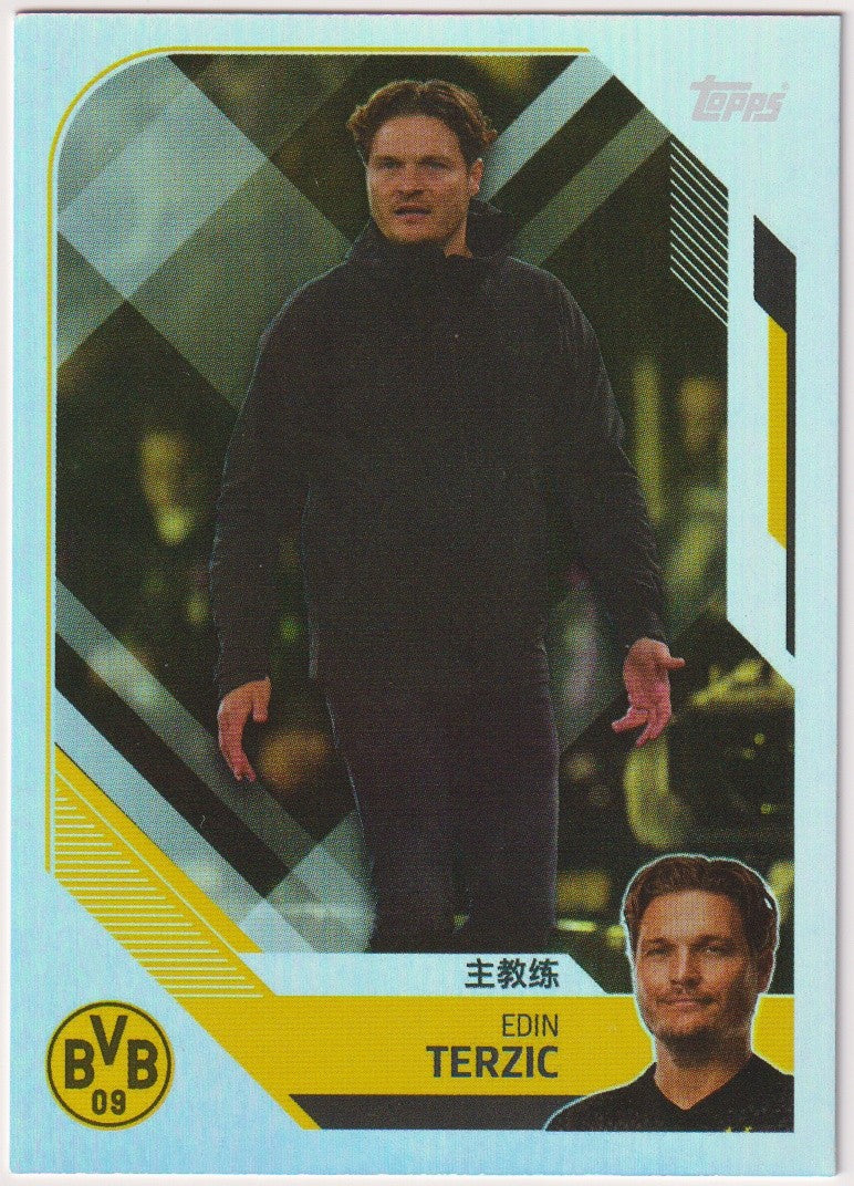 Topps 2023-24 Edin Terzic Borussia Dortmund Parallel Rare – Bild 1