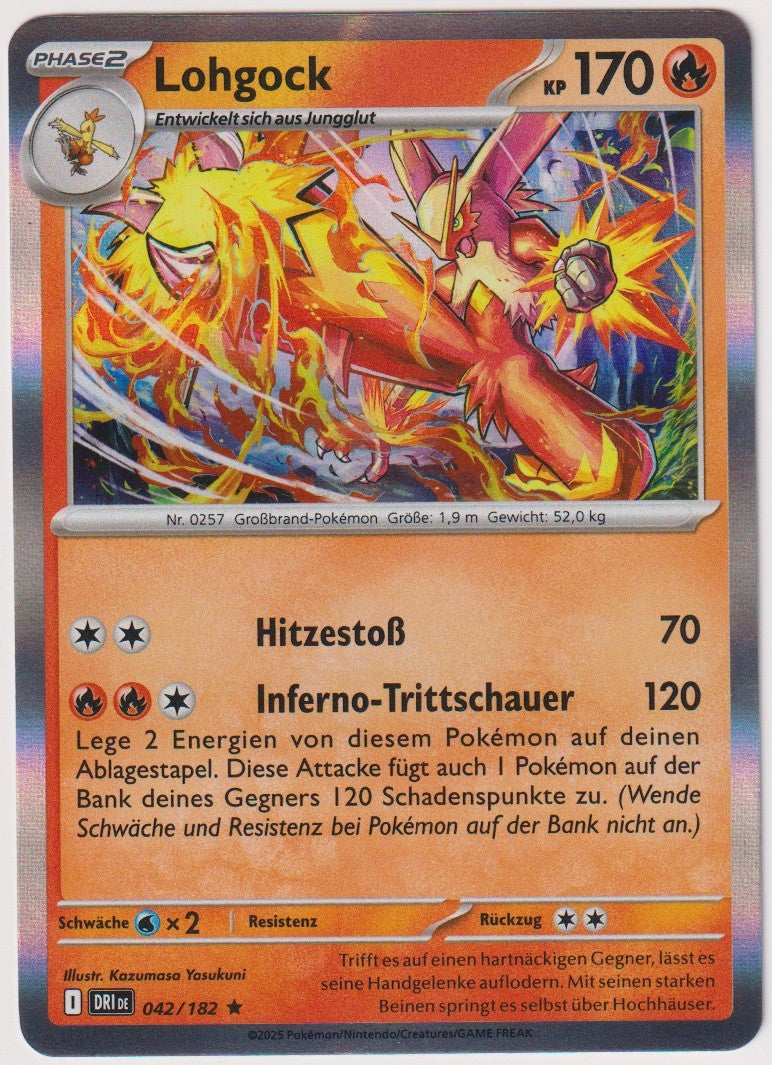 Pokemon TCG Blaziken #42/182 Rare (R) Holo Deutsch 2025 – Bild 1