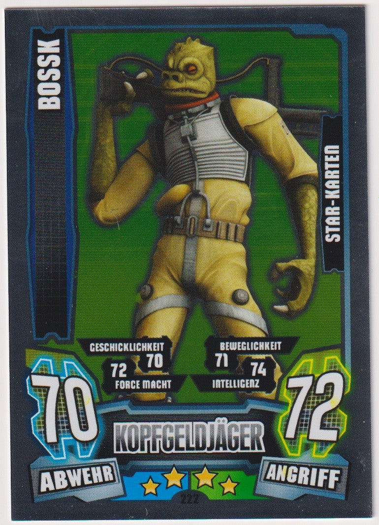 Topps Star Wars 2013 Bossk Kopfgeldjäger Söldner TCG Rare Chrome – Bild 1